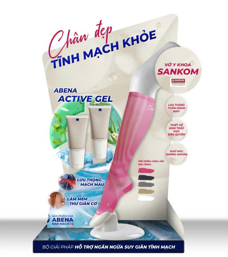 Tất y khoa SANKOM và Active Gel ABENA-3