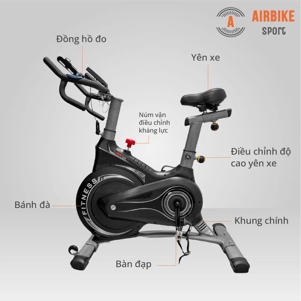 XE ĐẠP TẬP THỂ DỤC AIRBIKE SPORT MK-332-2